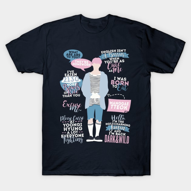BTS Jimin Quotes T-Shirt by ZeroKara